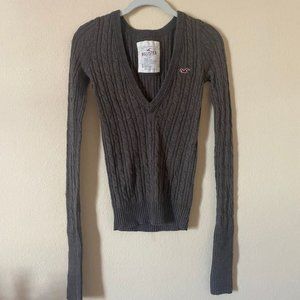 Cute Y2k Hollister brown/gray Jumper